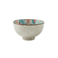 Japanese Style Ceramic Spherical Bowl Set for Home Use