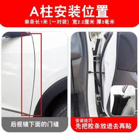 Universal Car Door Seal Strip for A/B/C Pillars - Dustproof, Soundproof, Waterproof, Cold-Resistant