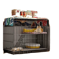 Indoor Multi-Tier Cat Cage with Litter Box, Large Space Cat House Pet Crate