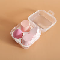 4-Piece Makeup Sponge Set with Storage Box