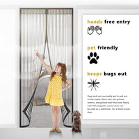 Magnetic Screen Door with Anti-Mosquito Mesh for Summer, Living Room, Bedroom, Kitchen