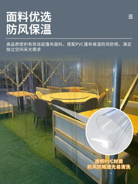 Retractable Outdoor Canopy Tent for Events and Dining, Windproof and Insulated