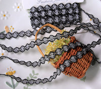 Metallic Thread Woven Trim for Cheongsam Cuffs, Collars, and Lolita Dress Decoration