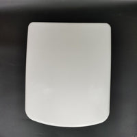 Square Soft-Close Toilet Seat with Dual Buttons, Thickened Material, Universal Fit