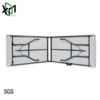 Portable Folding Table for Outdoor Events, Exhibitions, and Home Use - Rectangular Plastic Dining and Study Table