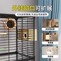 Large Bird Cage for Parrots, Cockatiels, Mynah Birds, and Sun Conures - Splash-Proof Home Eco-Friendly Luxury Villa