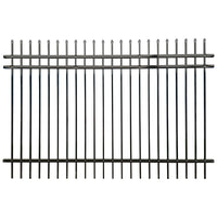 Black Zinc Steel Fence Panel for Residential, Industrial, and Commercial Security