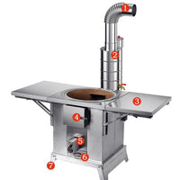 Wood Burning Stove with Blower for Indoor/Outdoor Use - Smokeless, Portable, and Efficient