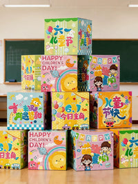 Children's Day Macaron Gift Box Decorations for Classroom & Party Decor