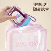 Portable Dopamine Soap Box Travel Mini Soap Case Transparent Sealed Double-Layer Draining Storage