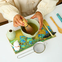 Japanese Ceramic Matcha Tea Ceremony Set with Whisk and Bowl