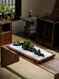 New Chinese Zen Mountain and River Landscape Ornament for Living Room Office Entrance