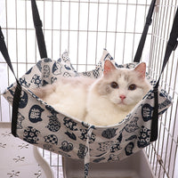 Cat Hammock Bed Hanging Basket for Cages, All Seasons Pet Swing Nest