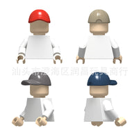 Mini Building Block Figure Hats Compatible with 11303 Baseball Cap Style, 50g Pack