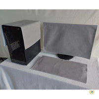 Solid Color Desktop Computer Dust Cover for All-in-One PC, Monitor, Mainframe, and Keyboard