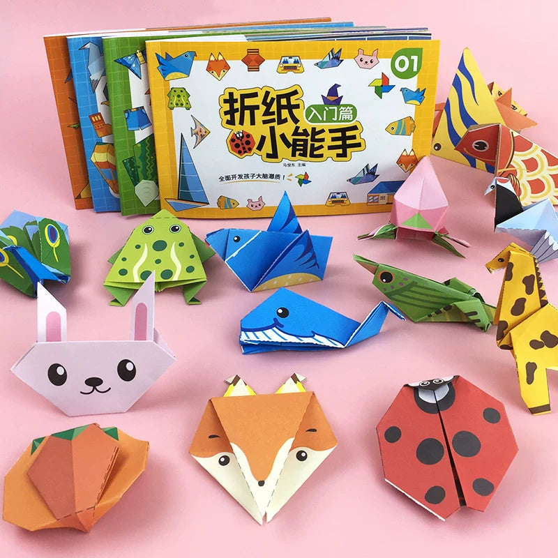 Kids' 3D Origami Paper Craft Kit with Video Tutorials, Educational DIY Toy for Preschoolers
