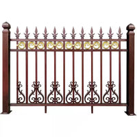 Aluminum Alloy Garden Fence Outdoor Villa Courtyard Balcony Railing European Style Wall Barrier