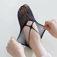 Women's Bowknot Fishnet Ankle Socks - Thin, Breathable & Stylish