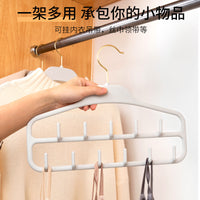 Multi-functional Belt Hanger with 11 Hooks for Scarves, Ties, and Tank Tops