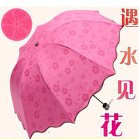 Magic Blossom UV Protection Folding Umbrella for Sun and Rain