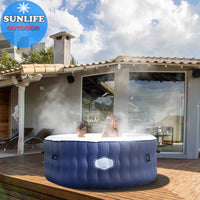 Inflatable Portable Hot Tub Spa with Heater and Jets for 6 People