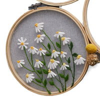 DIY Embroidery Kit for Beginners, European Style Floral Pattern Hand Embroidery Set with Hoop, Creative Gift for Adults and Students