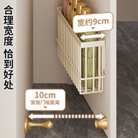 Magnetic/Adhesive Umbrella Holder for Entryway, Wall-Mounted Drip Tray Umbrella Stand