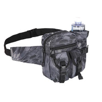 Cycling Fishing Lure Waist Pack with Water Bottle Holder, Outdoor Travel Crossbody Bag for Men