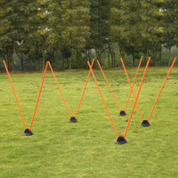 Multi-functional Soccer Agility Training Pole Base with Three Holes