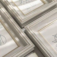 Modern Minimalist American Style Photo Frame for Tabletop or Wall Mounting, 6-16 Inch Family Photo Display