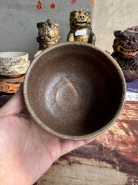 Bizen Ware Matcha Bowl, Ceramic with Natural Texture