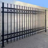 Galvanized Steel Outdoor Fence Panel for Residential and Commercial Properties