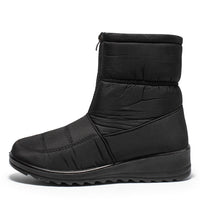 Women's Mid-Calf Waterproof Winter Snow Boots for Seniors