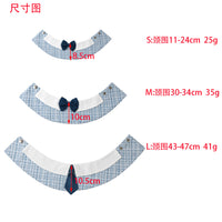 Tanpopo Striped Cartoon Pet Bandana with Bowtie for Dogs