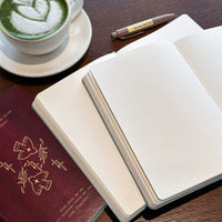 Romantic Flying Bird A5 Vintage Soft Leather Notebook with Lined/Grid/Blank Pages for Students & Business