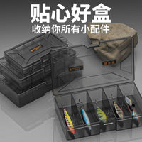 Portable Fishing Tackle Box with 5 Compartments for Lures, Hooks, and Accessories