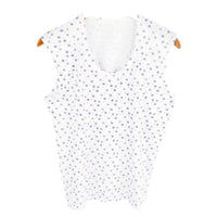 Women's Cotton Sleeveless Undershirt for Middle-Aged & Elderly, Thin Summer Floral Print Vest