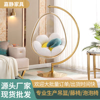 Floor-Standing Egg-Shaped Bubble Chair Acrylic Hanging Basket Indoor Outdoor Balcony Courtyard Space Chair