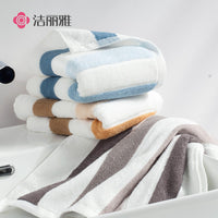 Jie Li Ya 90*34cm Pure Cotton Sports Towel for Men, Thickened Absorbent Bath Towel