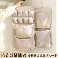Travel Hanging Wardrobe Organizer for Underwear and Socks, Foldable Luggage Storage Bag
