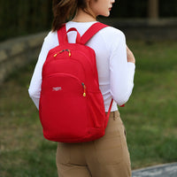 Foldable Storage Backpack for Women, Lightweight Nylon Casual Travel Bag, Outdoor Hiking Daypack