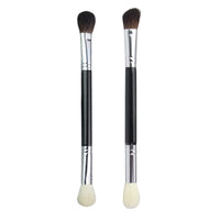 Mao's F18/F19 Double-Ended Nose Contour Brush Set, Soft Animal Hair, Portable Makeup Brushes