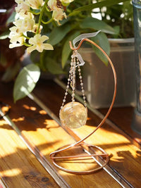 Dreamy Alloy Tennis Racket Crystal Ball Display Stand Ornament