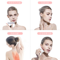 EMS Microcurrent Facial & Neck Massager with LED Light Therapy and Gua Sha Function