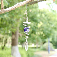Electroplated Wind Chime Pendant Double Helix Crystal Hanging Ornament