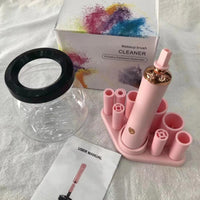 Electric Makeup Brush Cleaner and Dryer with Silicone Bowl