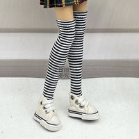 Doll Thigh-High Striped Socks for 1/6 Scale 30cm Fashion Dolls