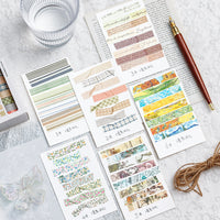 Vintage Floral Washi Tape Set for DIY Journals and Scrapbooks