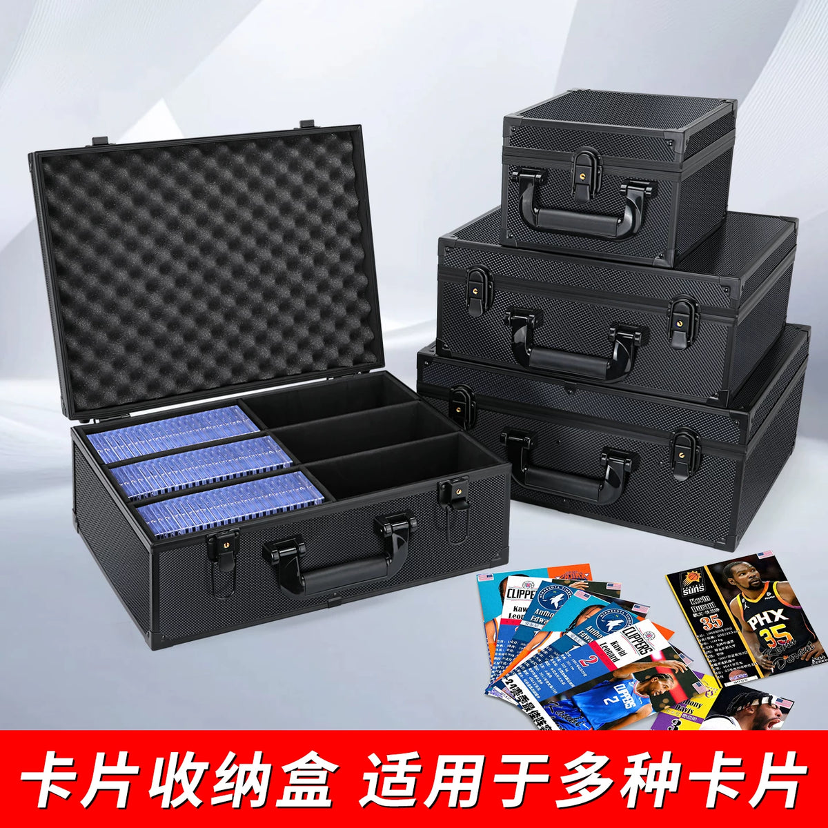 Aluminum Alloy Graded Card Storage Box for PSA/BGS Trading Cards