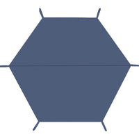Hexagonal Tent Ground Mat Outdoor Camping Waterproof PE Tarp